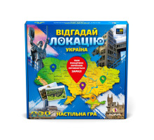 Настільна гра "Вгадай локацію: Україна" R098UA 72 картки, мапа України