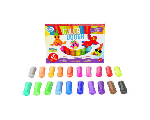 Набір для ліплення з тістом Color Dough 41204, 20 стиків