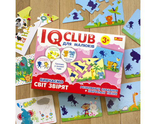 Детские учебные пазлы. Изучаем мир зверей 13203006 на укр. языке