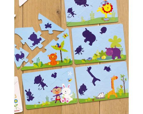 Детские учебные пазлы. Изучаем мир зверей 13203006 на укр. языке