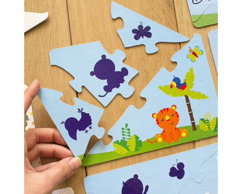 Детские учебные пазлы. Изучаем мир зверей 13203006 на укр. языке