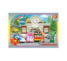 Пазли дитячі "Робокар Полі" RR067437, 70 елементів