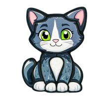 Детский пазл-вкладыш "Котик" Puz-22958, 13 элементов