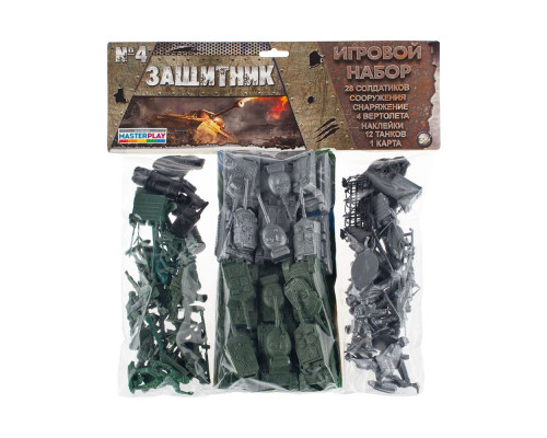 Дитячий ігровий набір солдатиків "Захисник" 1-045, 28 солдатиків