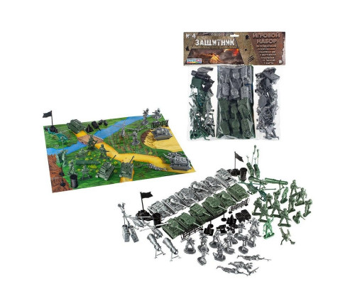Дитячий ігровий набір солдатиків "Захисник" 1-045, 28 солдатиків