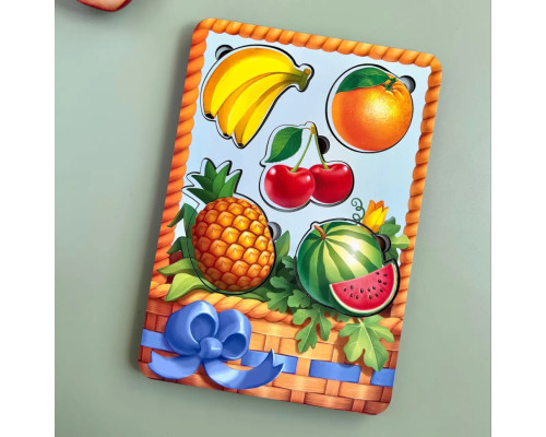 Настольная развивающая игра "Корзина с фруктами-1" Ubumblebees (ПСФ044) PSF044 сортер-вкладыш