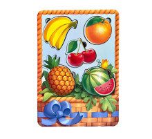Настільна розвиваюча гра "Кошик із фруктами-1" Ubumblebees (ПСФ044) PSF044 сортер-вкладиш