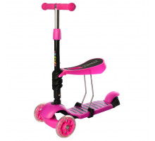 Дитячий самокат iTrike JR 3-054-P MAXI з кошиком