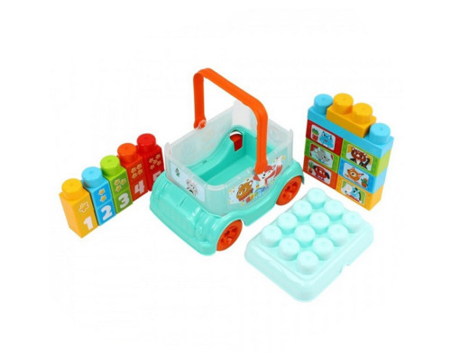 Дитяча іграшка "Автобус-конструктор" 0396TXK(Turquoise) бірюзовий