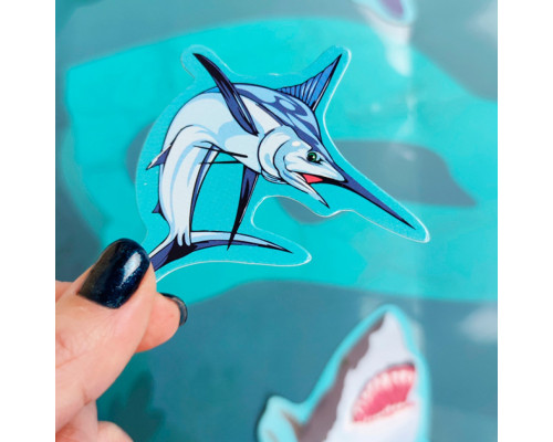 Детская игра с многоразовыми наклейками "Подводный мир" (KP-008), 43 наклейки