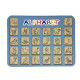 Деревянный алфавит-вкладыш английский "ALPHABET" 3240-03-002 синий 29х39 см