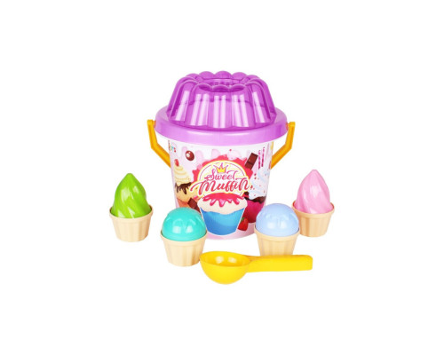 Дитячий набір "Sweet muffin" 6382TXK для гри з піском Рожевий