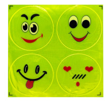 Наклейка світловідбиваюча "Смайл" 133SP-10, 4 штуки