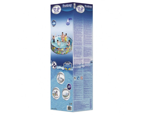 BW Басейн каркасний 56985 круглий, 305-66см