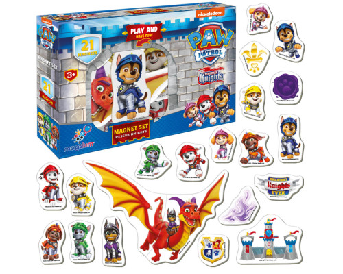 Набір магнітів Щенячий патруль "Лицарі" Magdum ML4034-06