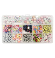 Набор бус для создания украшений 035-145 леска в комплекте