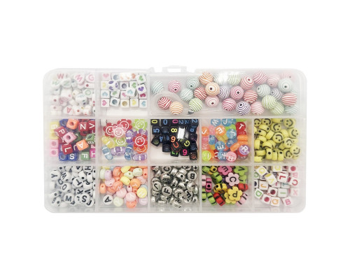 Набор бус для создания украшений 035-145 леска в комплекте