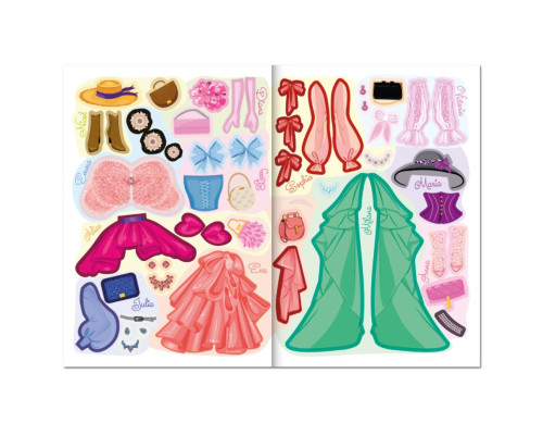 Дитяча книжка з наліпками студія краси "Fashion accesories" РМ-76-02