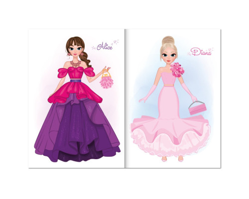 Дитяча книжка з наліпками студія краси "Fashion accesories" РМ-76-02