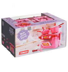 Ігровий набір Кухонна плита "Cooking Plate with Dishes"Юніка 71696, 7 предметів