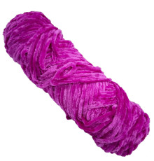 Пряжа плюшева синель PP109, 100 грам, 100% поліестер, темно-червона троянда