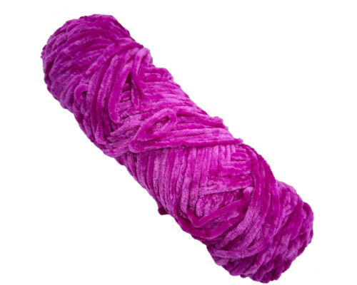 Пряжа плюшева синель PP109, 100 грам, 100% поліестер, темно-червона троянда