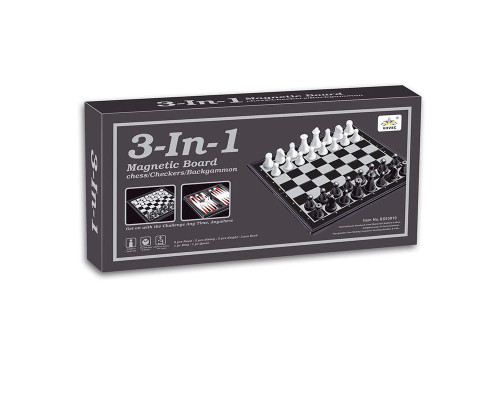 Шахи магнітні 3 в 1 QX53810 поле 15 х 15 см