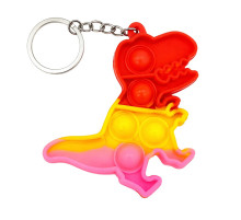 Детский антистресс-брелок Pop It мини Дино AA3641-5 силикон, 8,3х6,5х1 см