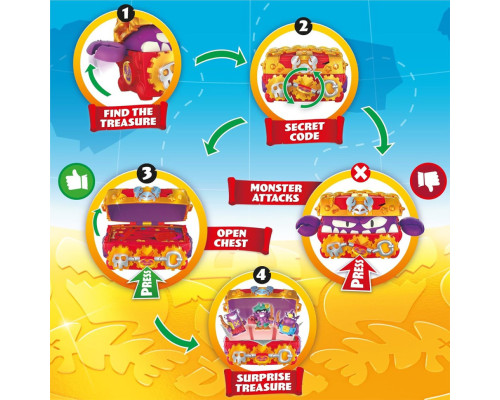 Дитячий іграшковий набір з фігурками "Скриня зі скарбами" PIRATIX PPXSP116IN00