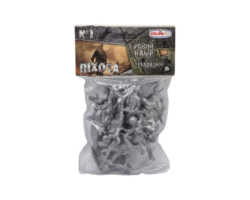 Дитячий ігровий набір солдатиків "Піхота" №1 1-040, 12 солдатиків в наборі