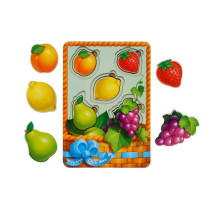 Настільна розвиваюча гра "Кошик із фруктами-2" Ubumblebees (ПСФ045) PSF045 сортер-вкладиш