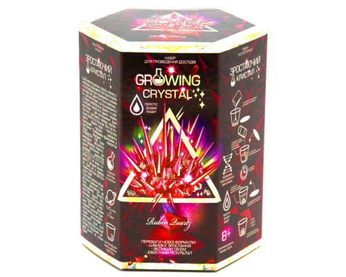 Ігровий набір для вирощування кристалів GRK-01 GROWING CRYSTAL  Рубін