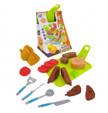 Дитячий набір продуктів "Фаст-фуд" LT8801-8D, овочі, прибори