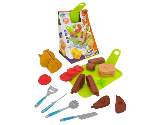 Дитячий набір продуктів "Фаст-фуд" LT8801-8D, овочі, прибори