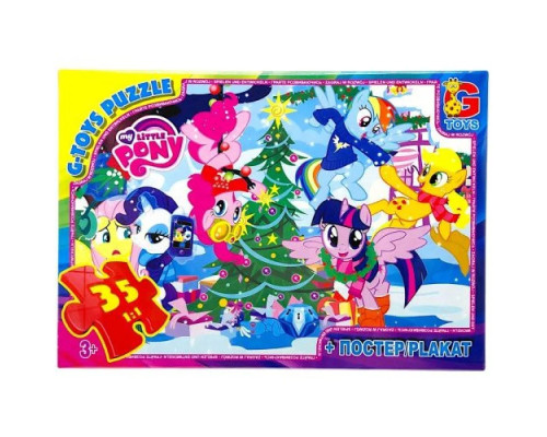 Дитячий пазл "My little PONY" MLP032 постер, 35 елементів