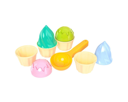 Іграшка "Набір для гри з піском" ТехноК 6610TXK, 4 формочки та ложечка