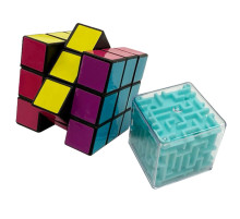 Набір головоломок 2 в 1 "Лабіринт-Кубик" IGR119, розмір 4х4