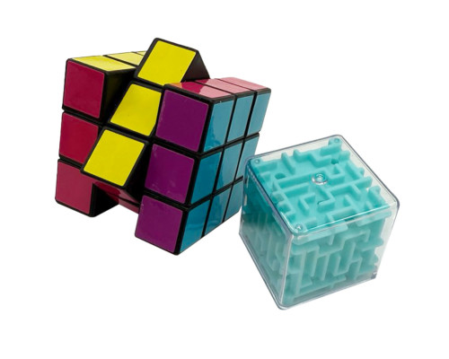 Набір головоломок 2 в 1 "Лабіринт-Кубик" IGR119, розмір 4х4