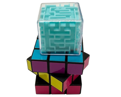 Набір головоломок 2 в 1 "Лабіринт-Кубик" IGR119, розмір 4х4