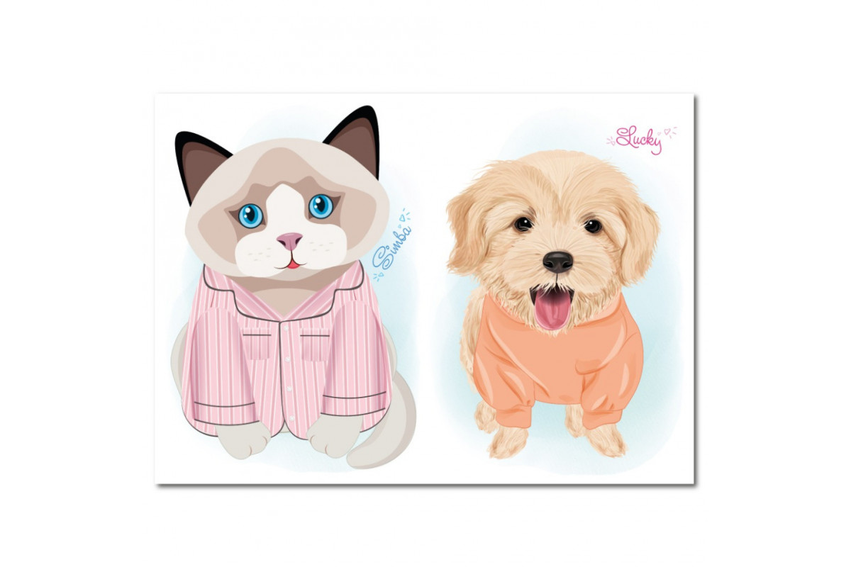 Дитяча книжка з наліпками студія краси "Dogs and cats" РМ-76-03