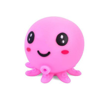 Детская игрушка-антистресс "Осьминог" MS 3951(Pink) с мукой, 7,5 см