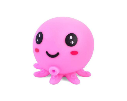Дитяча іграшка-антистрес "Восьминіг" MS 3951(Pink) з борошном, 7,5 см