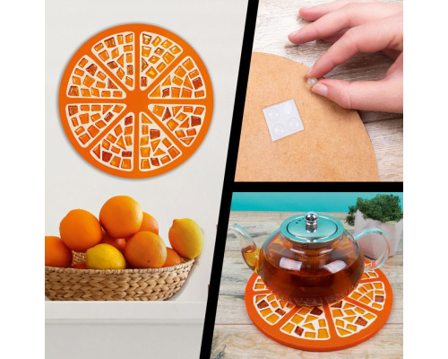 Набір для творчості скляна мозаїка "Апельсин" MA2033, 2 рівень