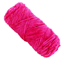 Пряжа плюшевая синель PP108, 100 грамм, 100% полиэстер, красная роза