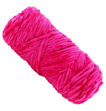 Пряжа плюшева синель PP108, 100 грам, 100% поліестер, червона троянда