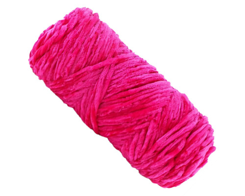 Пряжа плюшева синель PP108, 100 грам, 100% поліестер, червона троянда