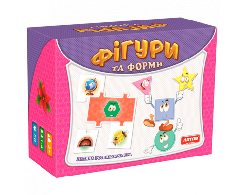 Детская настольная игра "Фигуры и формы" 0581 от 3 лет
