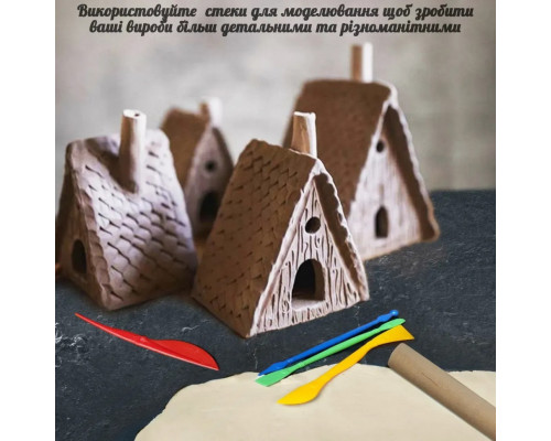 Детский глиняный набор для творчества "Мега" GL-004 природная глина 2 кг