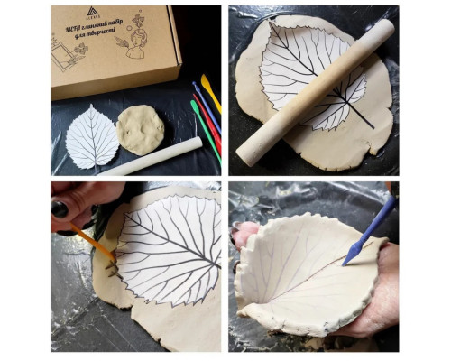 Детский глиняный набор для творчества "Мега" GL-004 природная глина 2 кг