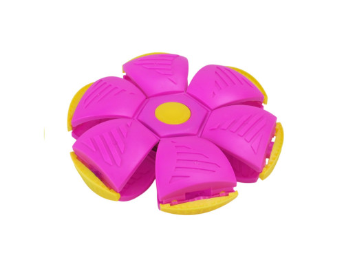 Дитяча іграшка М'яч-трансформер 87008H-3(Pink) 16 см зі світлом